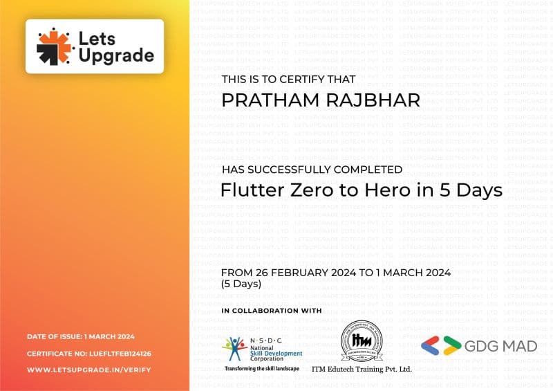 Flutter Zero to Hero